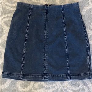 Free People Modern Femme Denim Mini Skirt